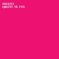 #ED1272 - Rose Color Image