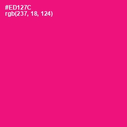 #ED127C - Rose Color Image