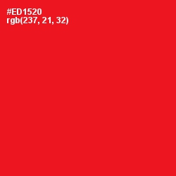 #ED1520 - Torch Red Color Image