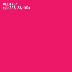 #ED1767 - Rose Color Image