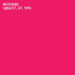 #ED1B65 - Rose Color Image