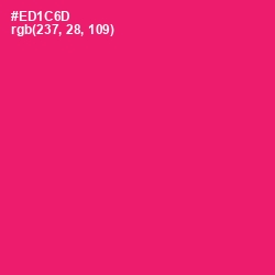 #ED1C6D - Rose Color Image