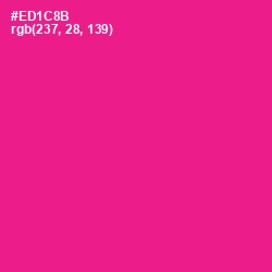 #ED1C8B - Cerise Color Image