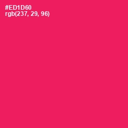 #ED1D60 - Rose Color Image