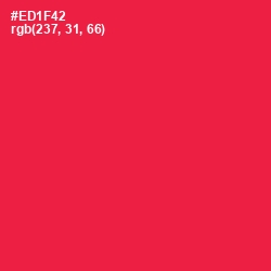 #ED1F42 - Razzmatazz Color Image