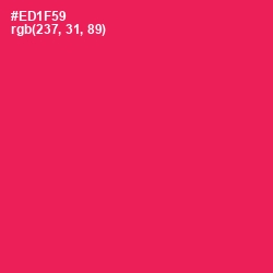 #ED1F59 - Razzmatazz Color Image