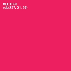 #ED1F60 - Rose Color Image