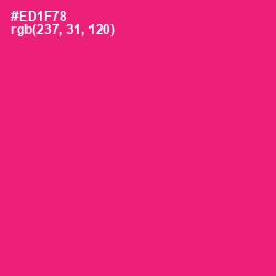 #ED1F78 - Rose Color Image