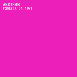 #ED1FBB - Hollywood Cerise Color Image