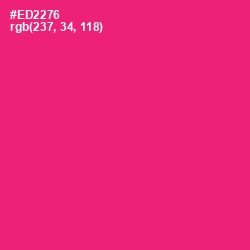 #ED2276 - Cerise Red Color Image
