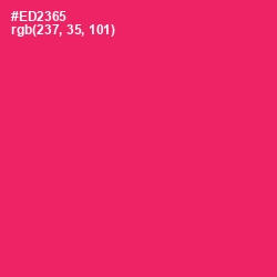 #ED2365 - Cerise Red Color Image