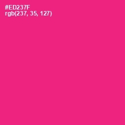 #ED237F - Cerise Red Color Image