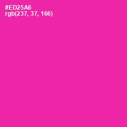 #ED25A6 - Persian Rose Color Image