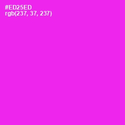 #ED25ED - Razzle Dazzle Rose Color Image