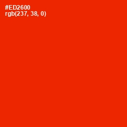 #ED2600 - Scarlet Color Image
