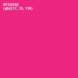 #ED2682 - Wild Strawberry Color Image