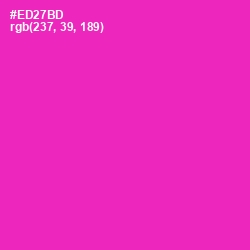 #ED27BD - Persian Rose Color Image