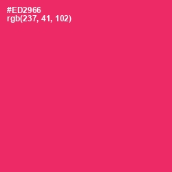 #ED2966 - Cerise Red Color Image