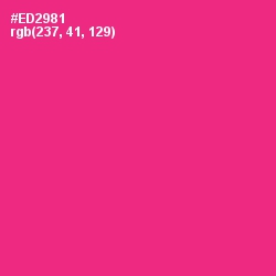 #ED2981 - Wild Strawberry Color Image