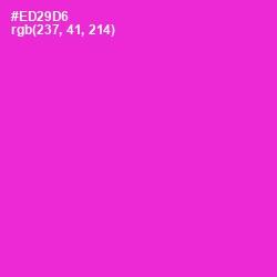 #ED29D6 - Razzle Dazzle Rose Color Image