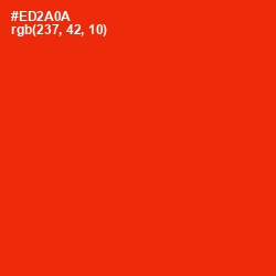 #ED2A0A - Scarlet Color Image