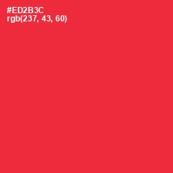 #ED2B3C - Alizarin Crimson Color Image