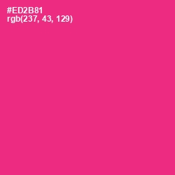 #ED2B81 - Wild Strawberry Color Image