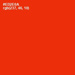 #ED2E0A - Scarlet Color Image