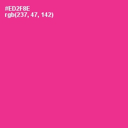 #ED2F8E - Wild Strawberry Color Image