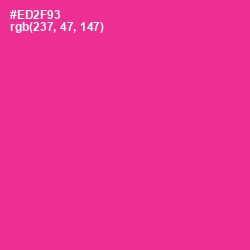 #ED2F93 - Wild Strawberry Color Image