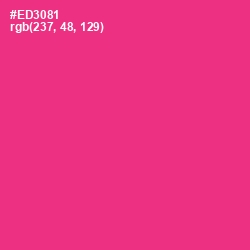 #ED3081 - Wild Strawberry Color Image