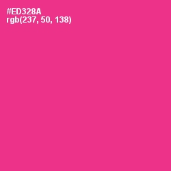 #ED328A - Wild Strawberry Color Image