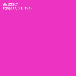 #ED33C1 - Razzle Dazzle Rose Color Image