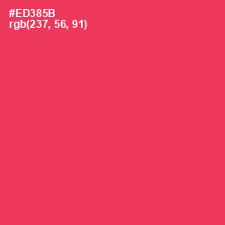 #ED385B - Radical Red Color Image