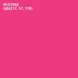 #ED3982 - Wild Strawberry Color Image