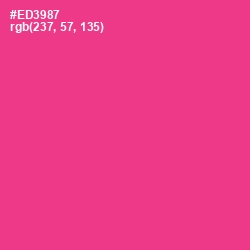 #ED3987 - Wild Strawberry Color Image