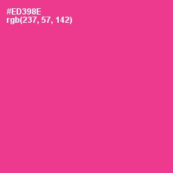 #ED398E - Wild Strawberry Color Image