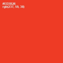 #ED3B26 - Red Orange Color Image