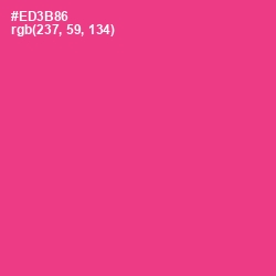 #ED3B86 - Wild Strawberry Color Image