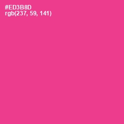 #ED3B8D - Wild Strawberry Color Image