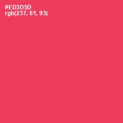 #ED3D5D - Radical Red Color Image