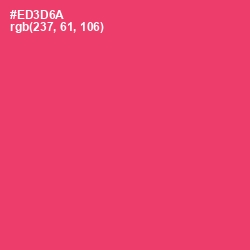 #ED3D6A - Cerise Red Color Image