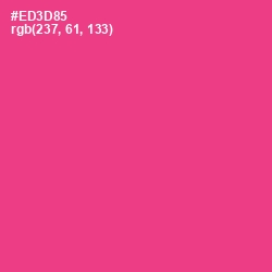 #ED3D85 - Wild Strawberry Color Image