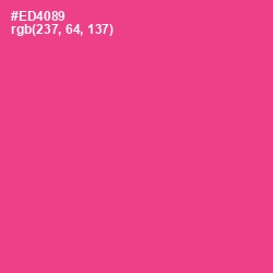#ED4089 - Violet Red Color Image