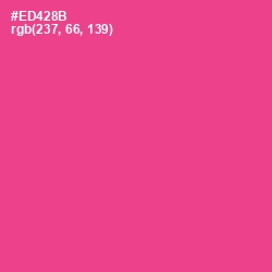 #ED428B - Violet Red Color Image