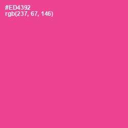 #ED4392 - Violet Red Color Image