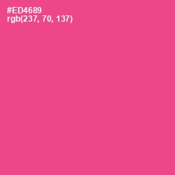 #ED4689 - French Rose Color Image