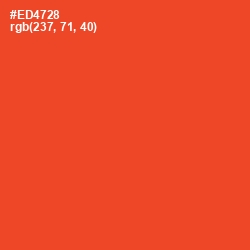 #ED4728 - Pomegranate Color Image