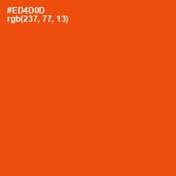 #ED4D0D - Trinidad Color Image