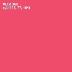 #ED4D68 - Mandy Color Image
